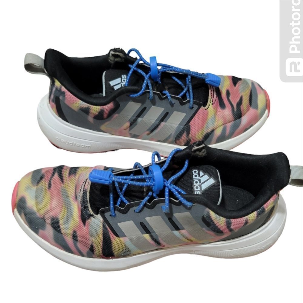 Adidas fortarun cloudfoam multicolor shoes youth 5.5/7.5